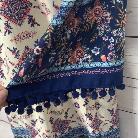 Sequin Hearts Girls Multi Print XL Floral Romper - Picture 5 of 7